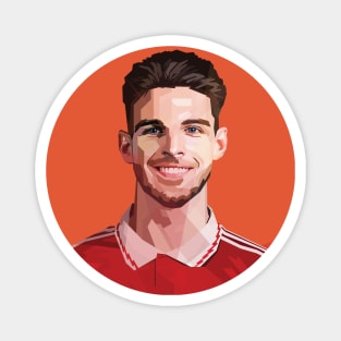 Declan Rice In Vector Art Magnet